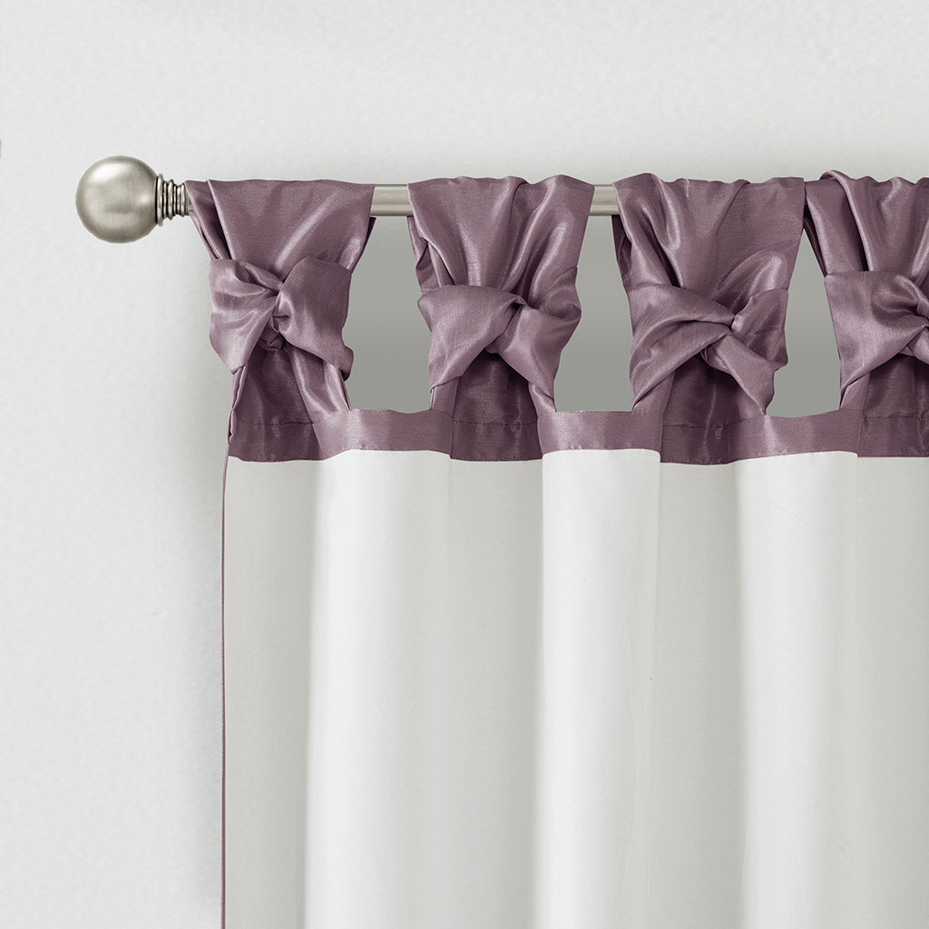 Window Curtain, Emilia Twist Tab Lined Panel, Machine-Washable Care for Windows, Room Styling and Everyday Privacy, 5 Sizes and 14 Colors image 42