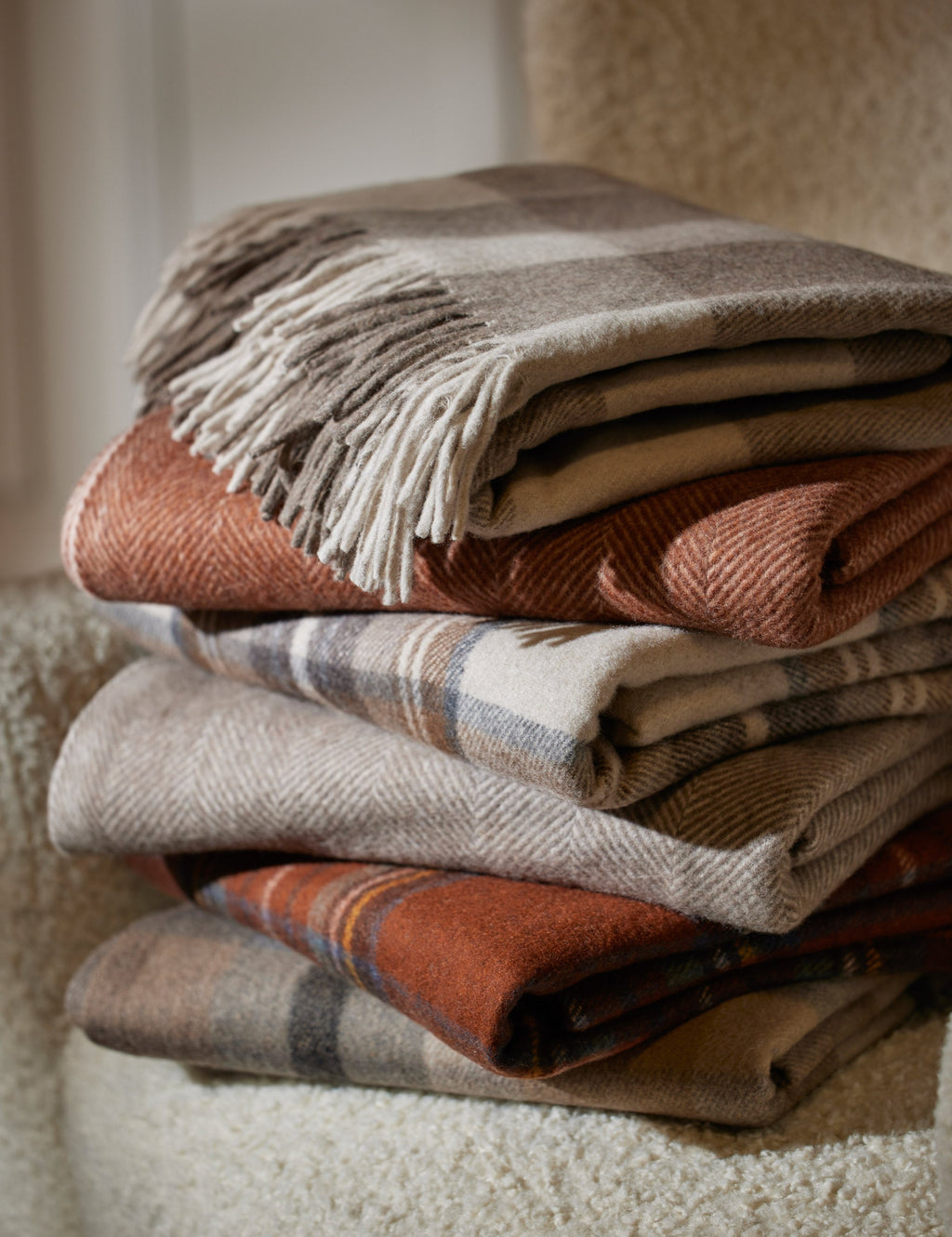 Cozy Throw Blanket, Recycled Wool for Living Rooms, Bedrooms and Everyday Lounging, 2 Color Options image 42