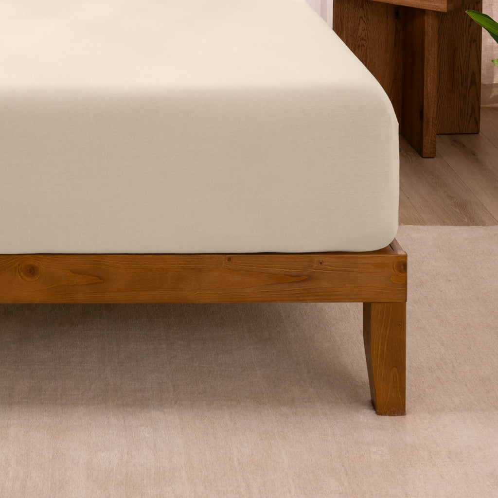 Bed Sheet Set, Organic Cotton Jersey for Master Bedrooms, Guest Beds and Daily Use, 6 Sizes and 9 Colors image 42