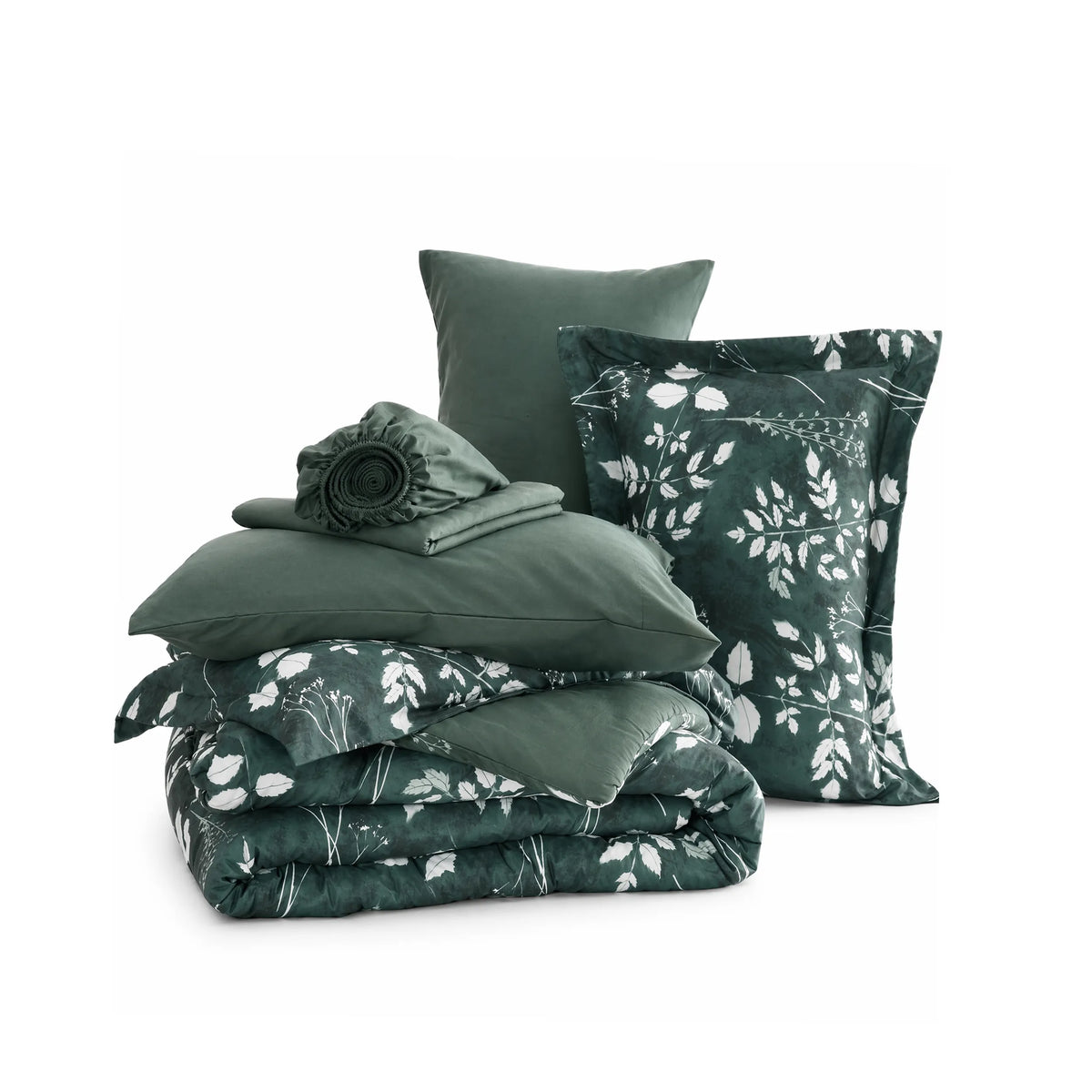 Bed Comforter, Elegant Floral Sets for Everyday Bedding and Comfortable Sleep, 4 Sizes and 15 Colors image 43
