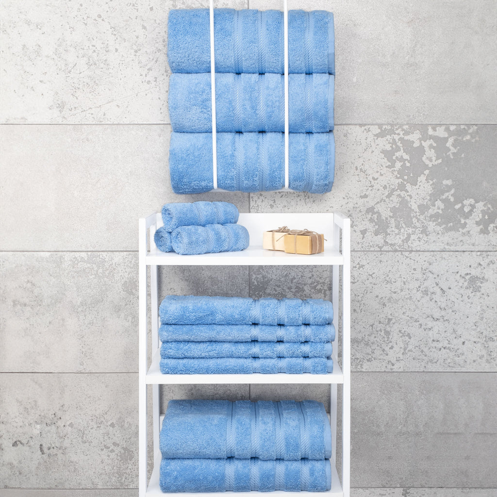 Bath Towel Set, 100% Cotton Turkish Towels for Bathroom, 4 for Home Bathrooms and Everyday Care, 21 Color Options image 43