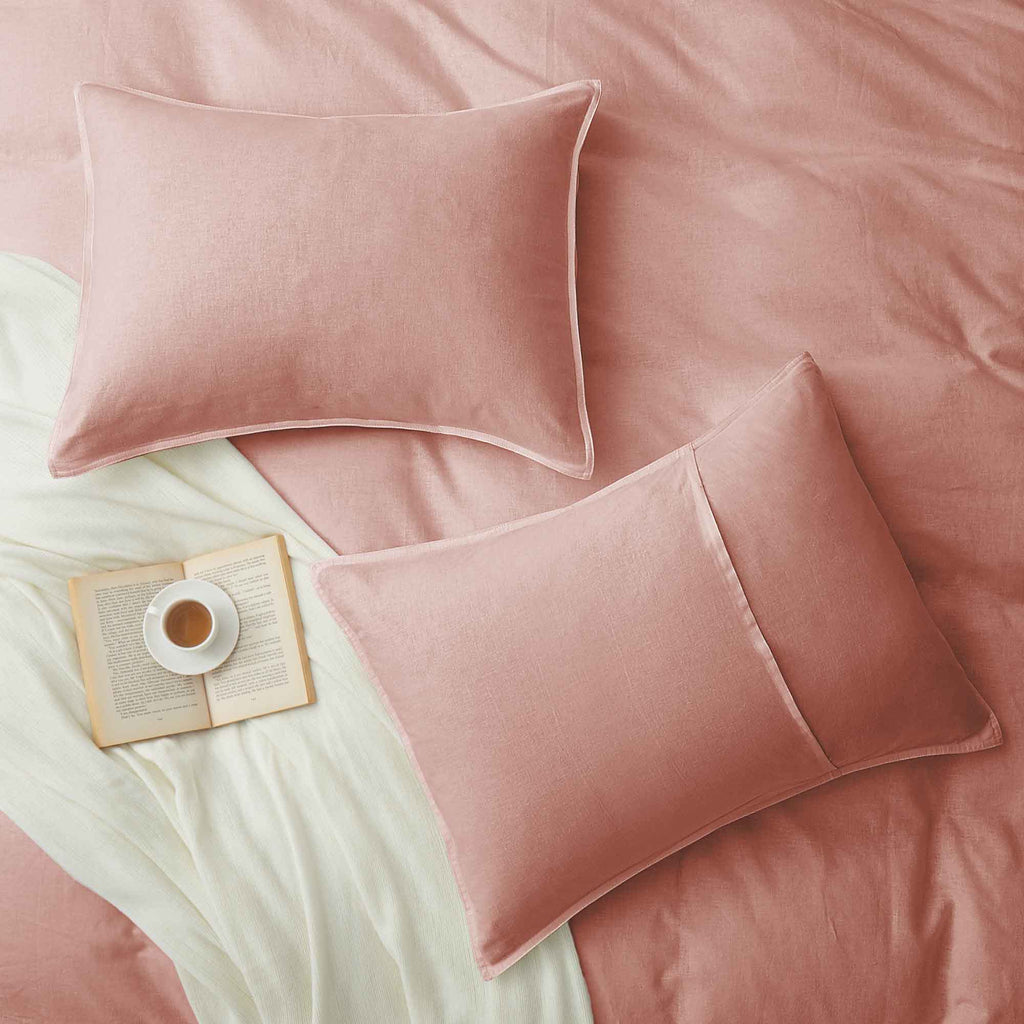 Duvet Cover Set, Linen Cotton Blend, Breathable Construction, Machine-Washable Care for Bedroom Bedding Refresh and Everyday Comfort image 43