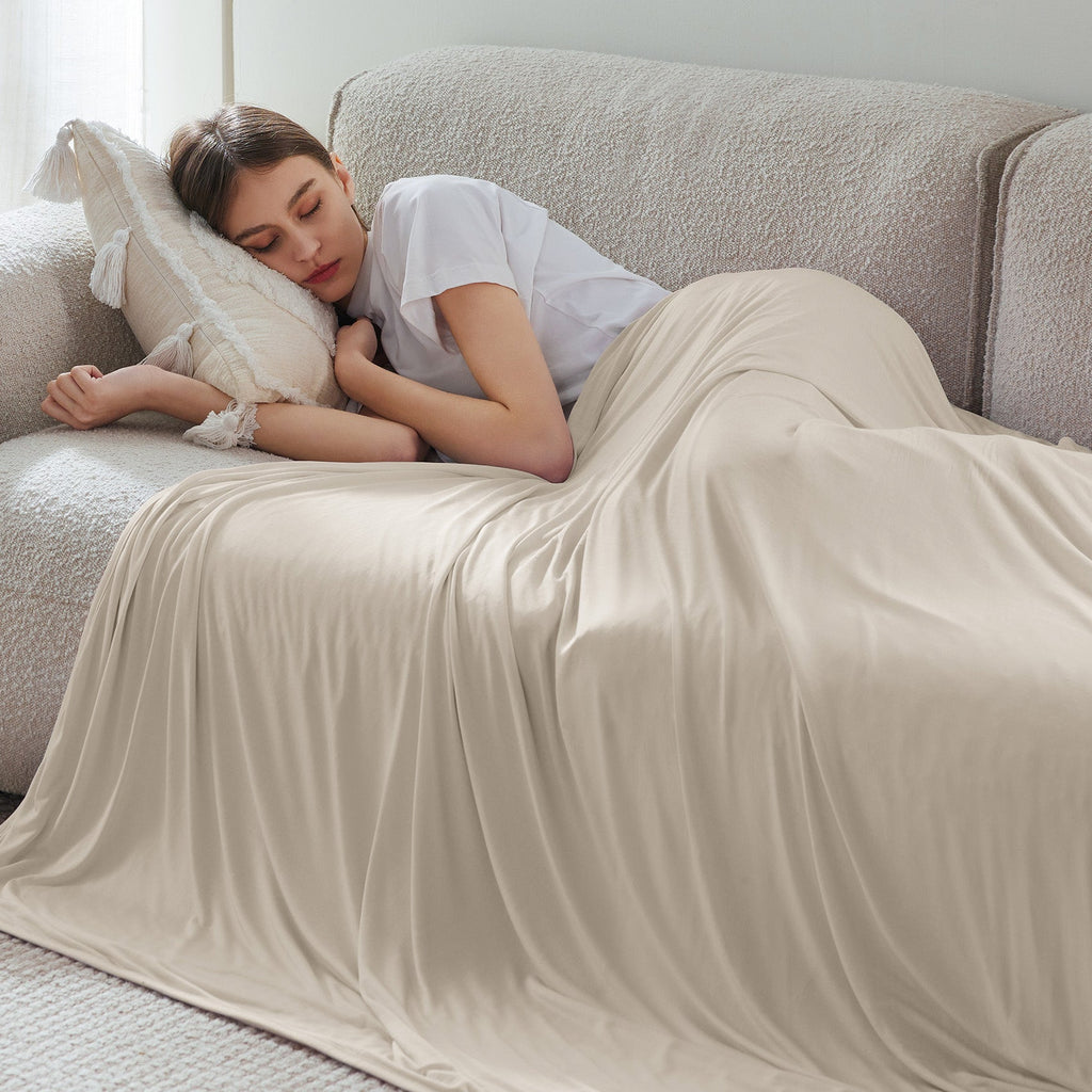 Cozy Throw Blanket, Reversible Cooling for Sofas, Beds and Relaxing at Home, 4 Sizes and 7 Colors image 43