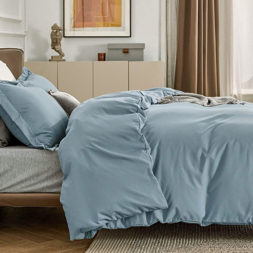 Duvet Cover Set, Brushed Microfiber for Guest Rooms and Everyday Bedroom Styling, 9 Sizes and 36 Colors image 43