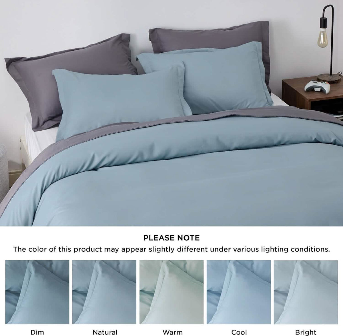 Duvet Cover Set, Brushed Microfiber for Guest Rooms and Everyday Bedroom Styling, 9 Sizes and 36 Colors image 44