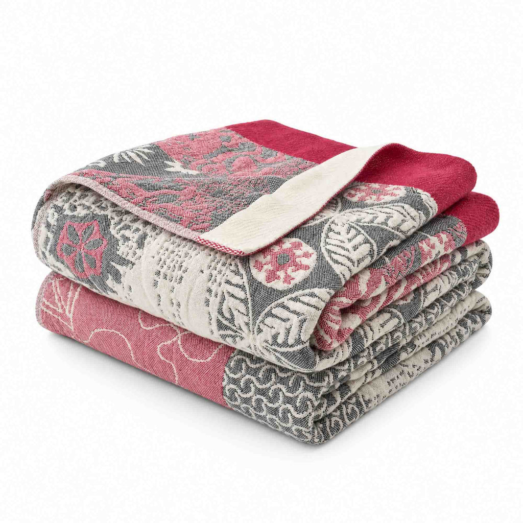 Cozy Throw Blanket, Boho Cotton, Machine-Washable Care for Living Rooms, Bedrooms and Everyday Lounging, 12 Color Options image 44