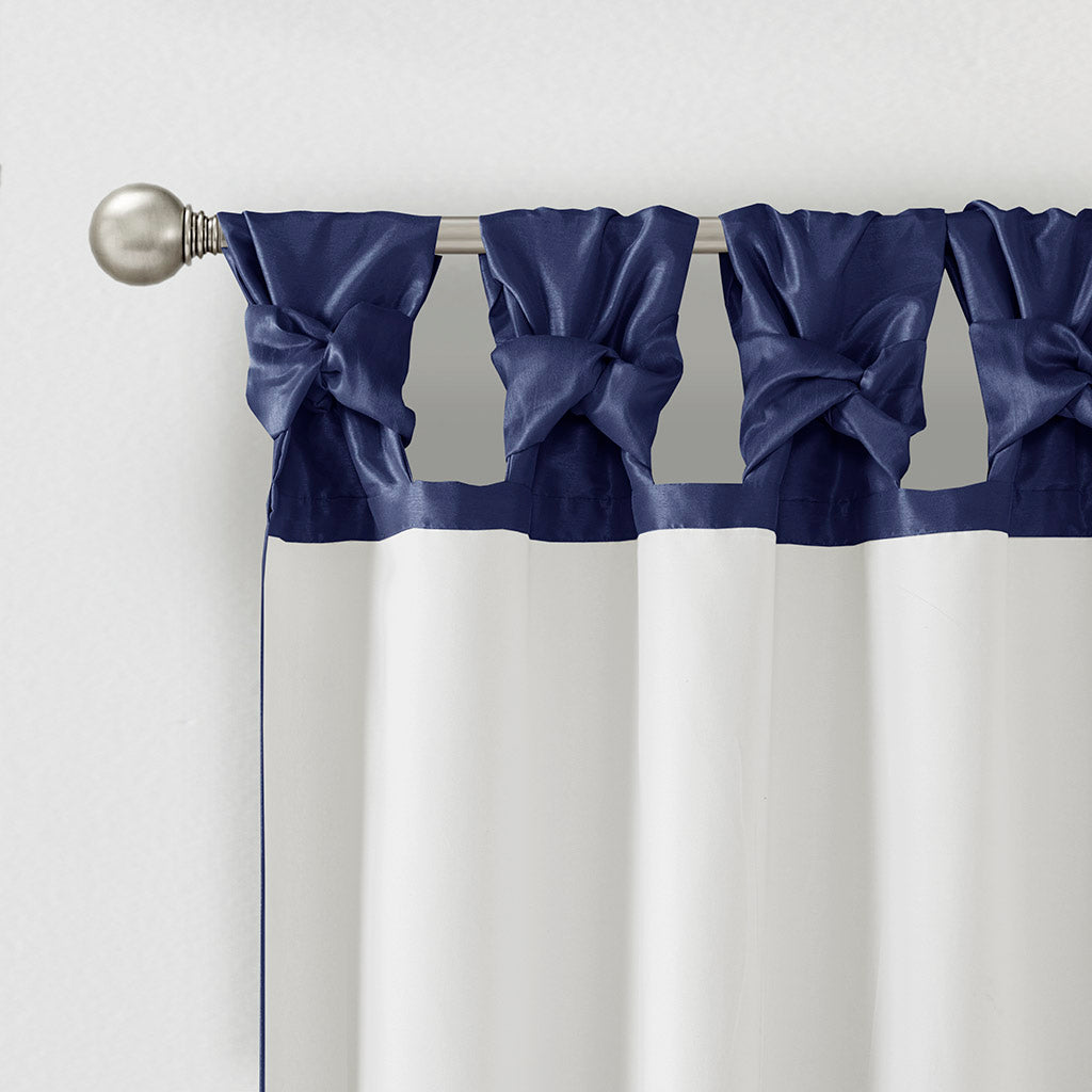 Window Curtain, Emilia Twist Tab Lined Panel, Machine-Washable Care for Windows, Room Styling and Everyday Privacy, 5 Sizes and 14 Colors image 44