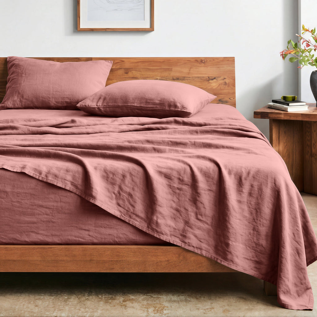 Bed Sheet Set, Ultra Soft Washed for Master Bedrooms, Guest Beds and Daily Use, 5 Sizes and 14 Colors image 44