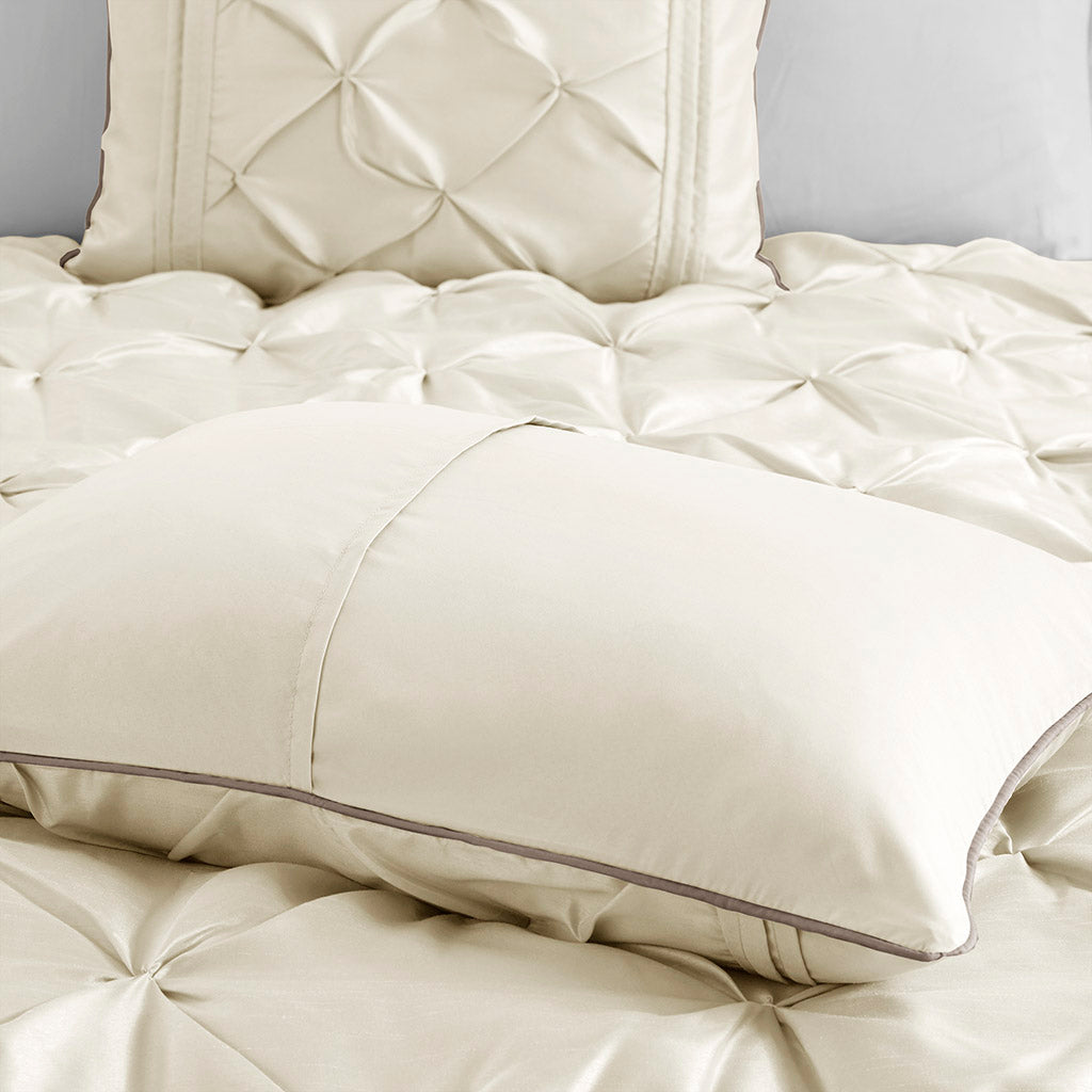 Bed Comforter, Laurel 7 Piece Tufted Set, Machine-Washable Care, Hypoallergenic Comfort for Year-Round Bedroom Comfort and Restful Sleep image 44