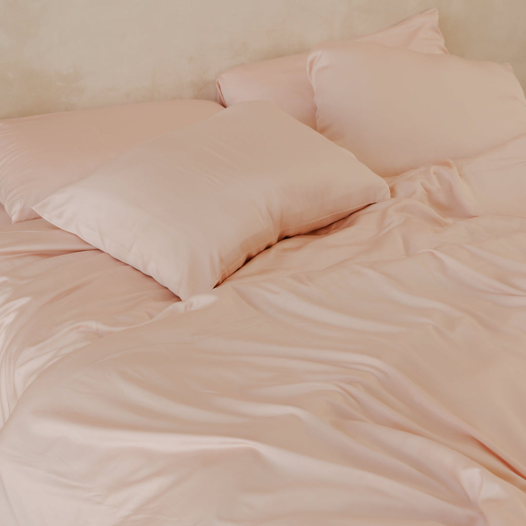 Bed Sheet Set, Organic Bamboo Sateen, Cooling Comfort for Everyday Bedroom Comfort and Guest Rooms, 5 Sizes and 15 Colors image 44