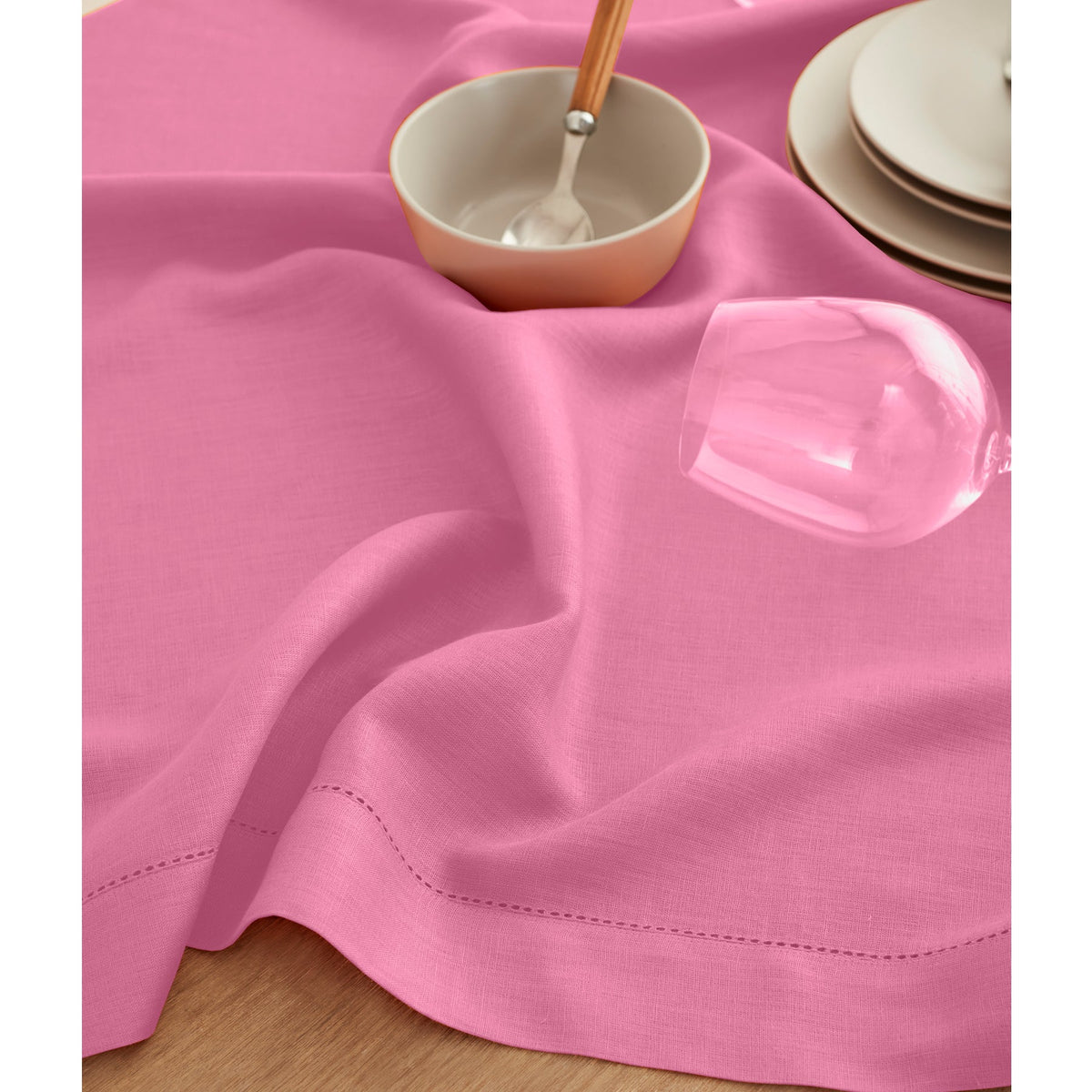 Cozy Throw Blanket, Classic Hemstitch Table for Sofas, Beds and Relaxing at Home, 29 Color Options image 45