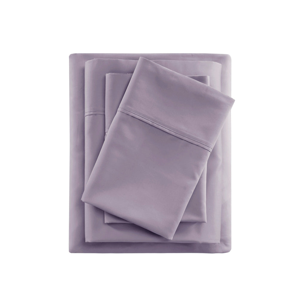 Bed Sheet Set, 600 Thread Count Cooling Cotton Blend 4 Piece, Machine-Washable Care for Everyday Bedroom Comfort and Guest Rooms image 45