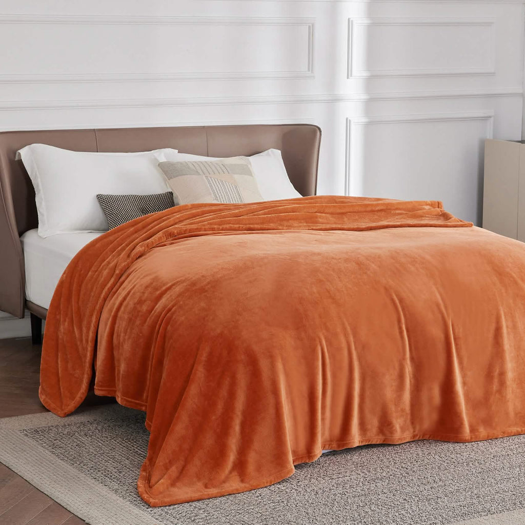 Cozy Throw Blanket, Flannel Fleece 300gsm, Lightweight Design for Living Rooms, Bedrooms and Everyday Lounging, 4 Sizes and 29 Colors image 45