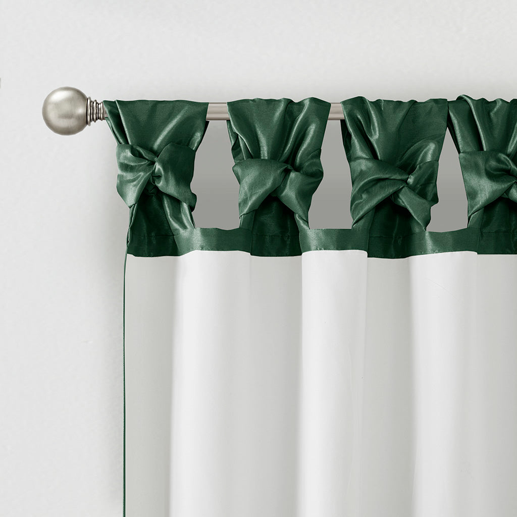 Window Curtain, Emilia Twist Tab Lined Panel, Machine-Washable Care for Windows, Room Styling and Everyday Privacy, 5 Sizes and 14 Colors image 46