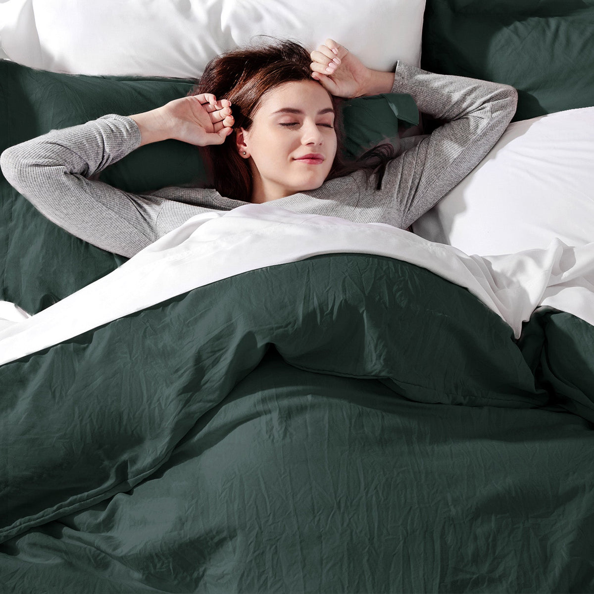 Duvet Cover Set, Ultra Soft Hypoallergenic Microfiber, Lightweight Design for Guest Rooms and Everyday Bedroom Styling image 46