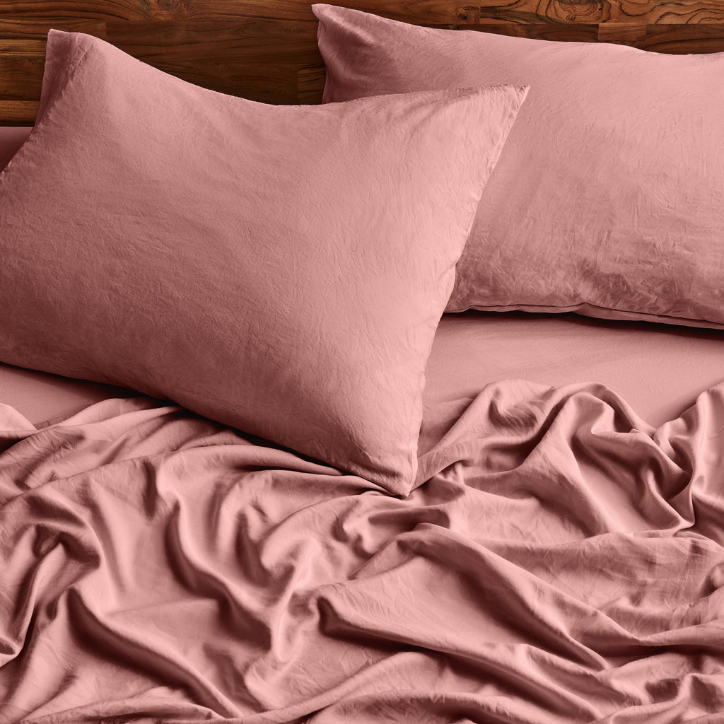 Bed Sheet Set, Ultra Soft Washed for Master Bedrooms, Guest Beds and Daily Use, 5 Sizes and 14 Colors image 46