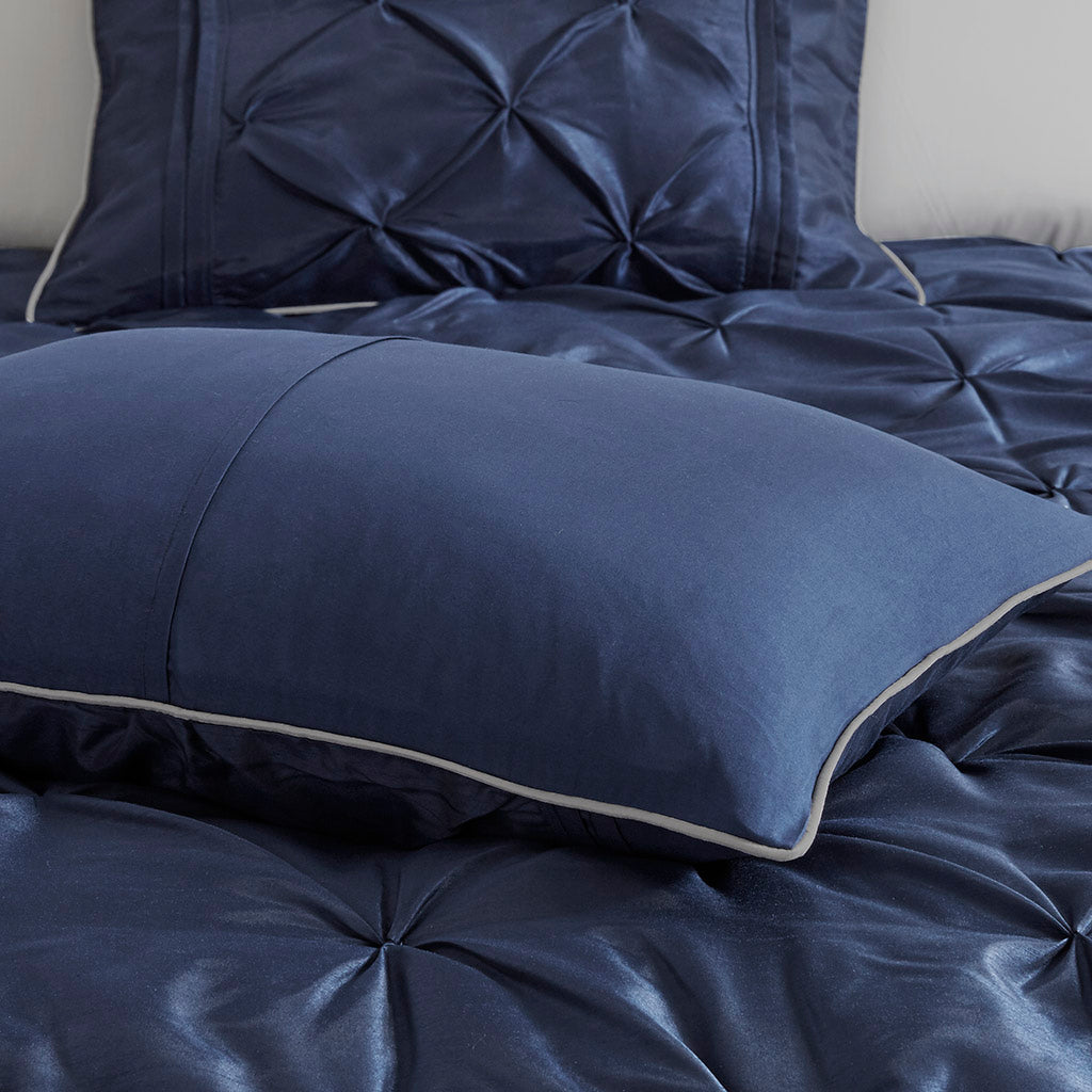 Bed Comforter, Laurel 7 Piece Tufted Set, Machine-Washable Care, Hypoallergenic Comfort for Year-Round Bedroom Comfort and Restful Sleep image 46
