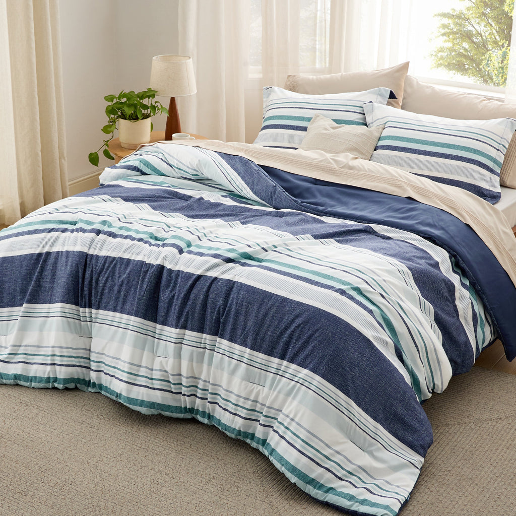 Bed Comforter, Retro Botanical Set for Everyday Bedding and Comfortable Sleep, 4 Sizes and 9 Colors image 47