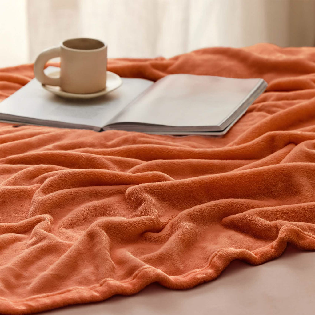 Cozy Throw Blanket, Flannel Fleece 300gsm, Lightweight Design for Living Rooms, Bedrooms and Everyday Lounging, 4 Sizes and 29 Colors image 47