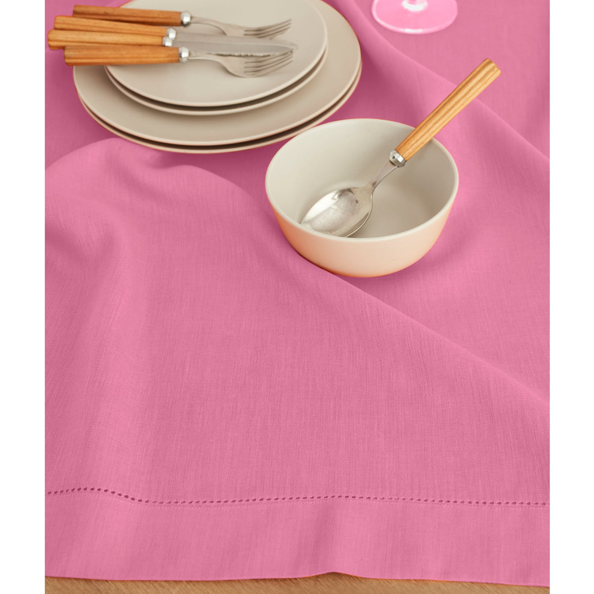 Cozy Throw Blanket, Classic Hemstitch Table for Sofas, Beds and Relaxing at Home, 29 Color Options image 47