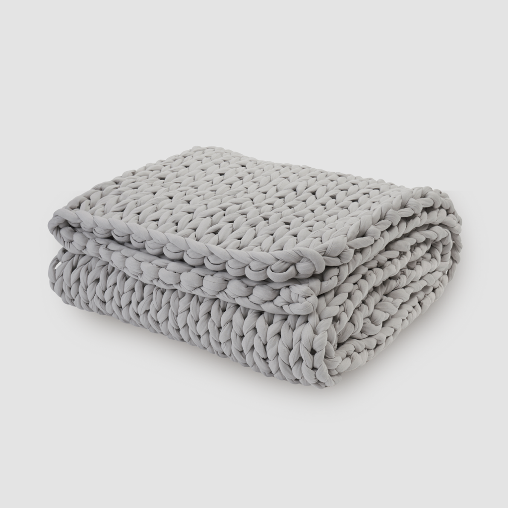 Cozy Throw Blanket, Cotton Weighted for Sofas, Beds and Relaxing at Home, 32 Color Options image 47