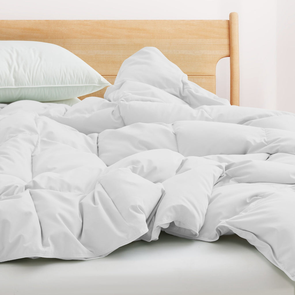 Down & Feather Comforter, Goose, Lightweight Design, Machine-Washable Care for Everyday Bedding and Comfortable Sleep, 4 Sizes and 8 Colors image 47
