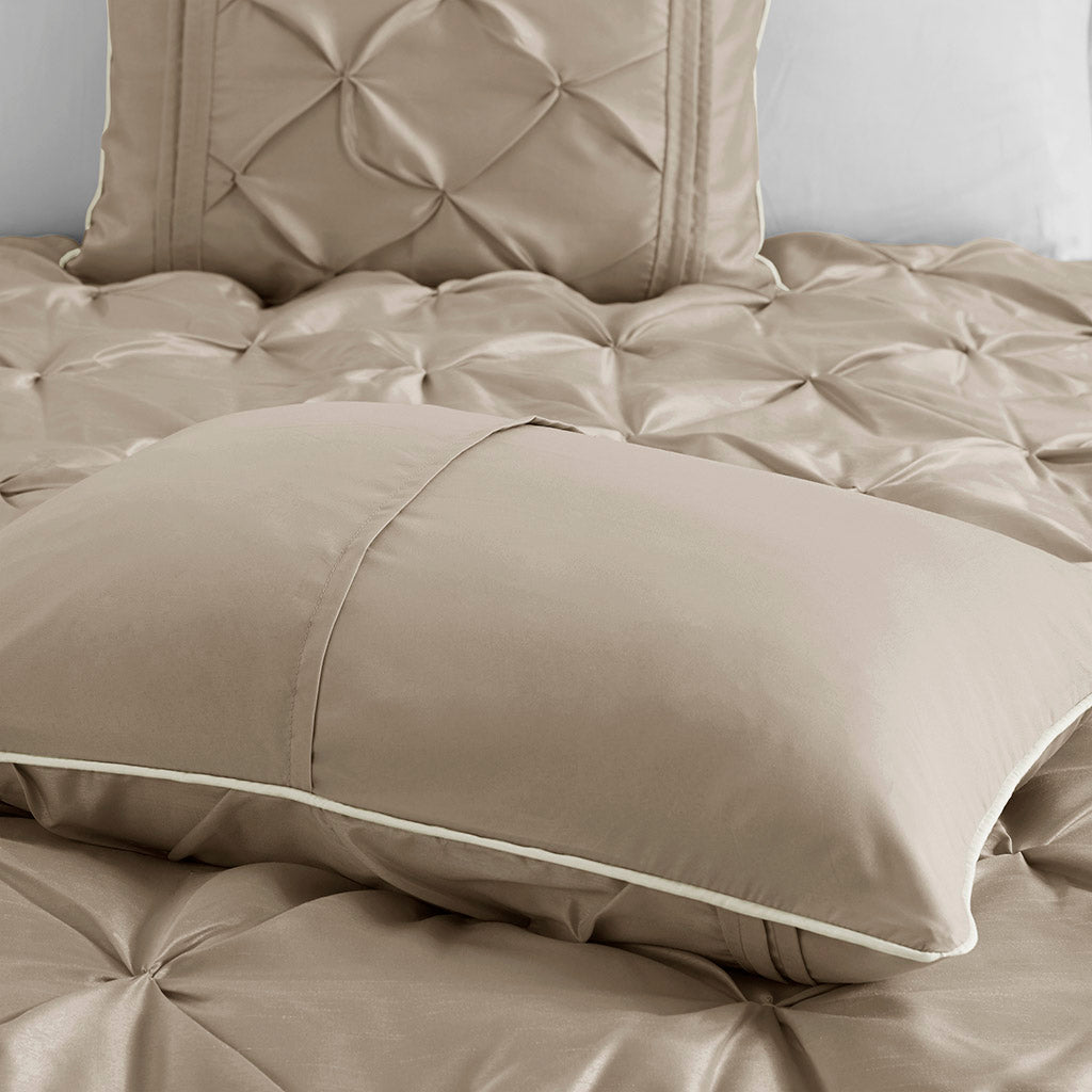 Bed Comforter, Laurel 7 Piece Tufted Set, Machine-Washable Care, Hypoallergenic Comfort for Year-Round Bedroom Comfort and Restful Sleep image 47
