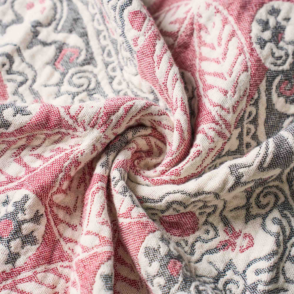 Cozy Throw Blanket, Boho Cotton, Machine-Washable Care for Living Rooms, Bedrooms and Everyday Lounging, 12 Color Options image 47