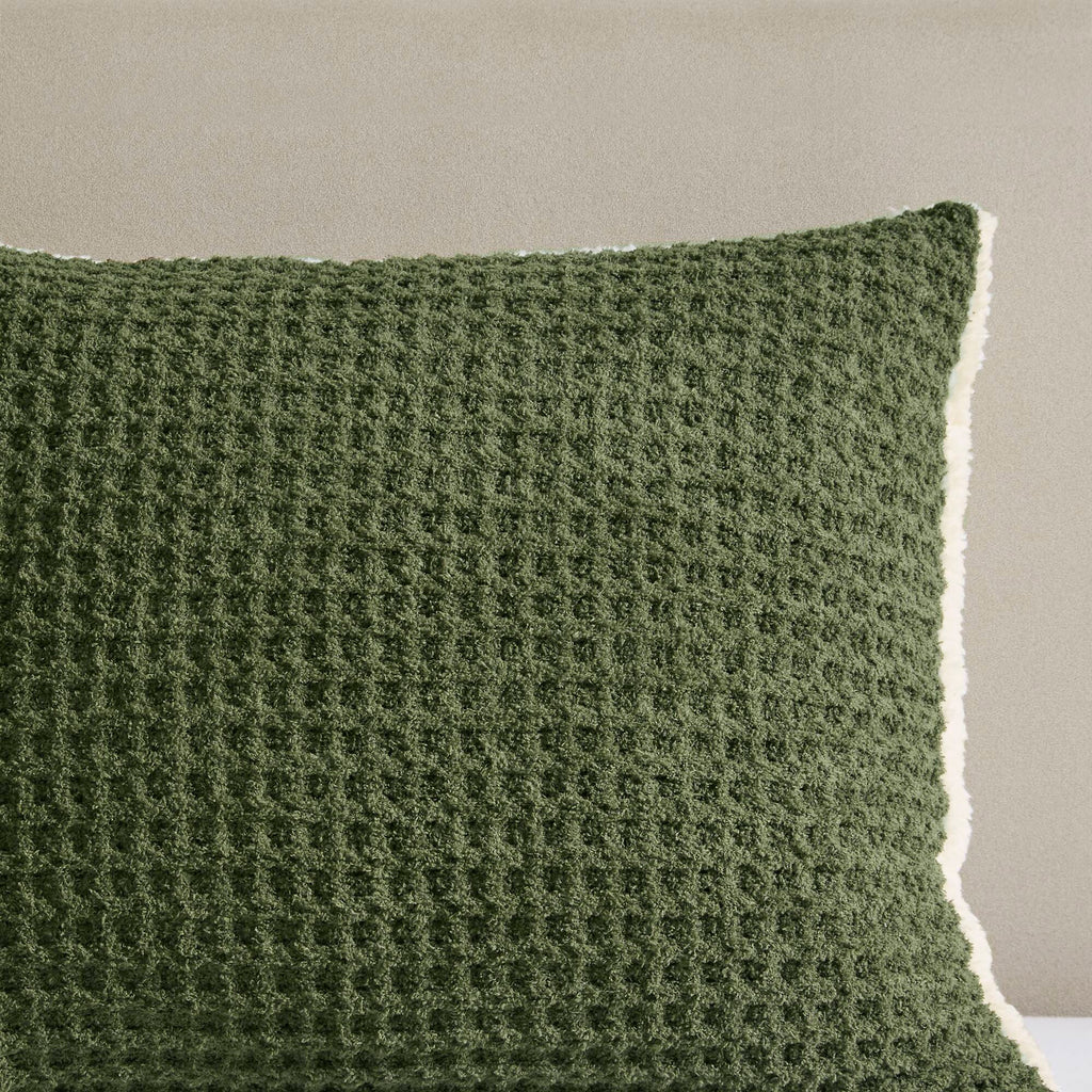 Bed Comforter, Riordan Waffle Knit Chenille Set, Machine-Washable Care for Everyday Bedding and Comfortable Sleep, 3 Sizes and 4 Colors image 47