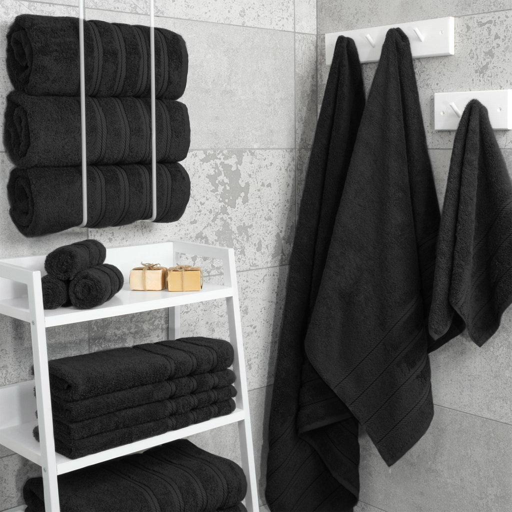Bath Towel Set, 100% Cotton Turkish Towels for Bathroom, 4 for Home Bathrooms and Everyday Care, 21 Color Options image 47