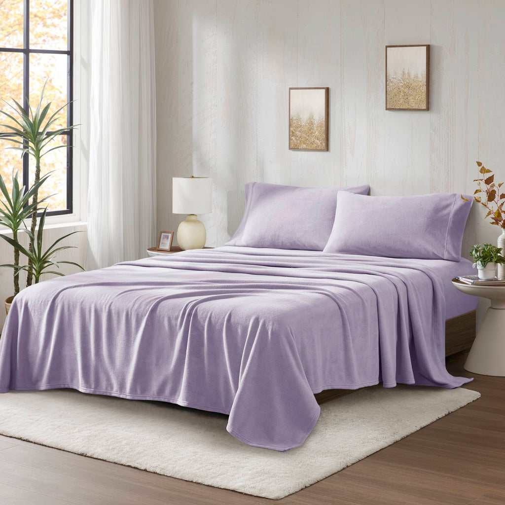 Bed Sheet Set, Micro Fleece, Machine-Washable Care for Everyday Bedroom Comfort and Guest Rooms, 6 Sizes and 15 Colors image 47