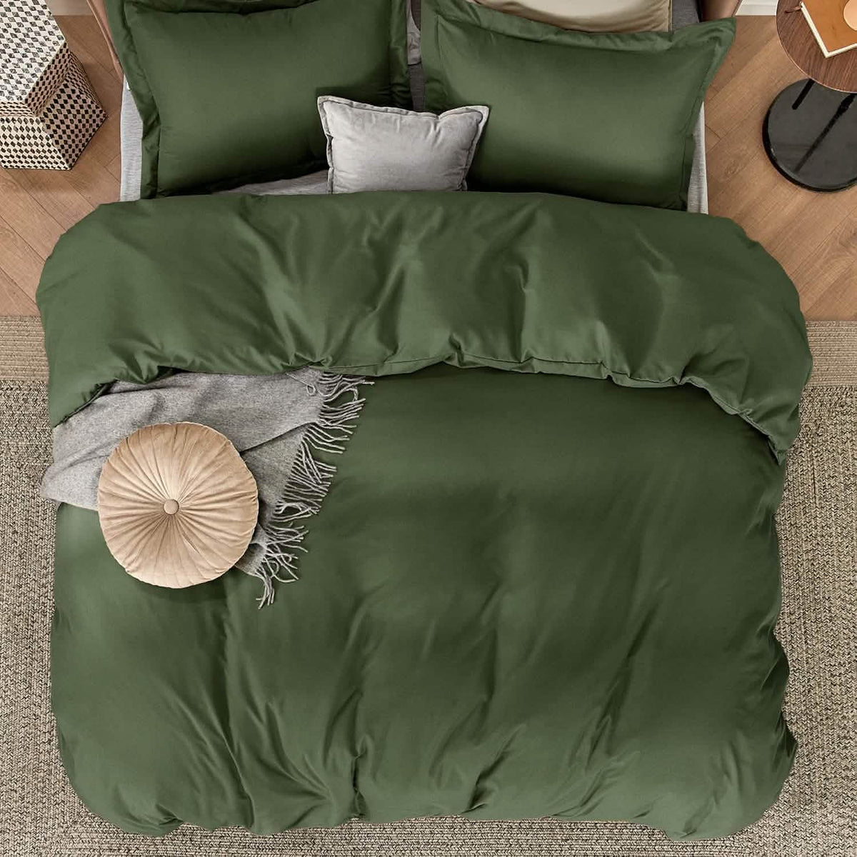 Duvet Cover Set, Brushed Microfiber for Guest Rooms and Everyday Bedroom Styling, 9 Sizes and 36 Colors image 47