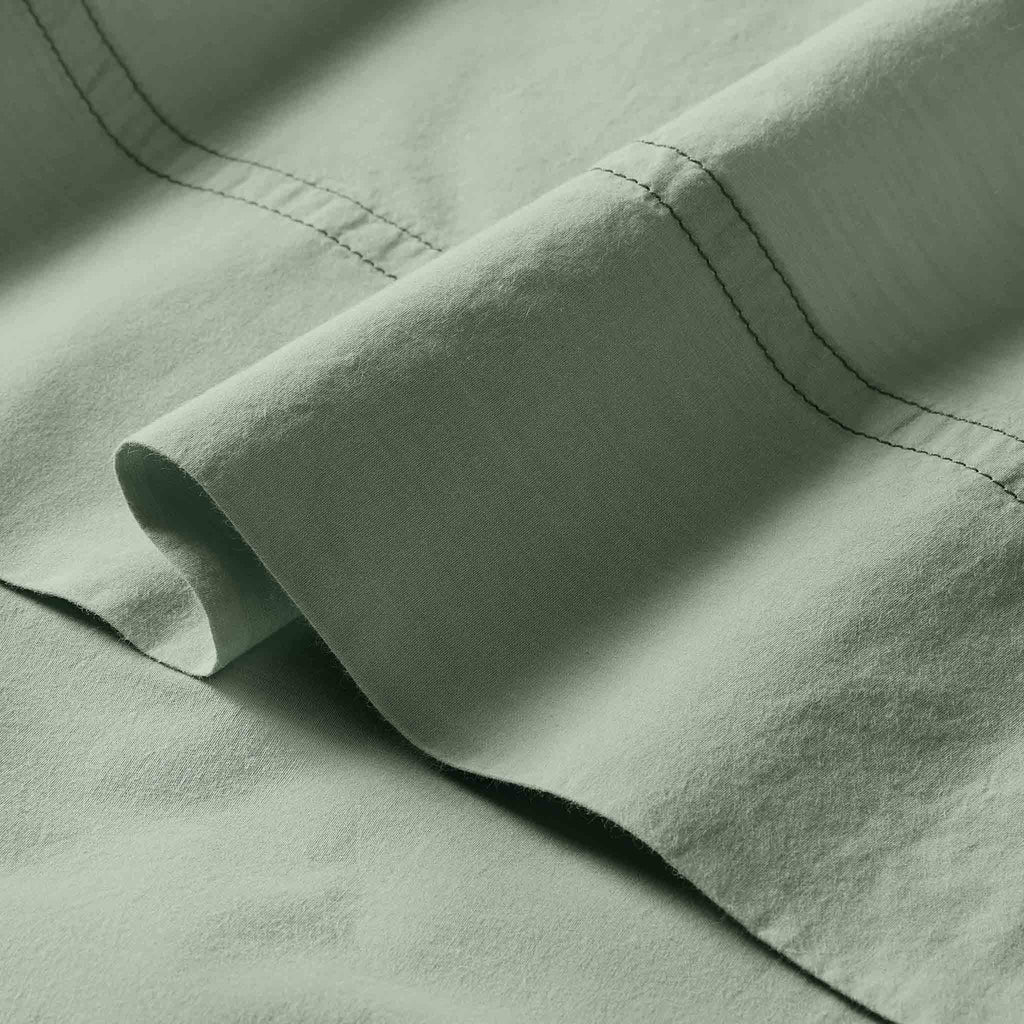 Bed Sheet Set, Washed Classic Percale Core Last Call, Breathable Construction for Master Bedrooms, Guest Beds and Daily Use image 47