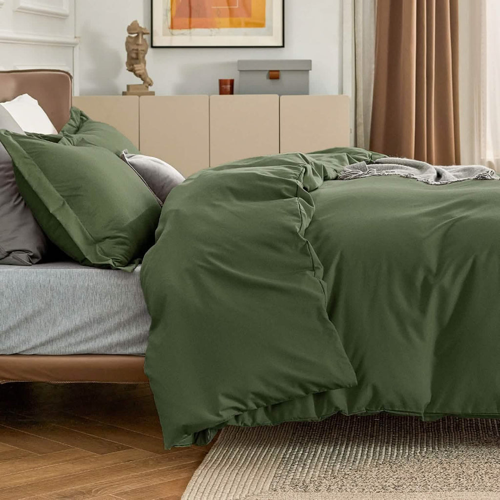 Duvet Cover Set, Brushed Microfiber for Guest Rooms and Everyday Bedroom Styling, 9 Sizes and 36 Colors image 48
