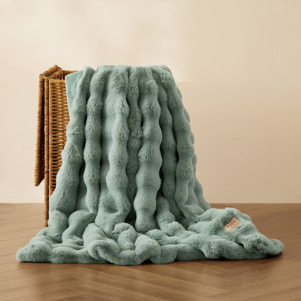 Cozy Throw Blanket, Bubble Faux Fur, Machine-Washable Care for Living Rooms, Bedrooms and Everyday Lounging, 3 Sizes and 11 Colors image 48