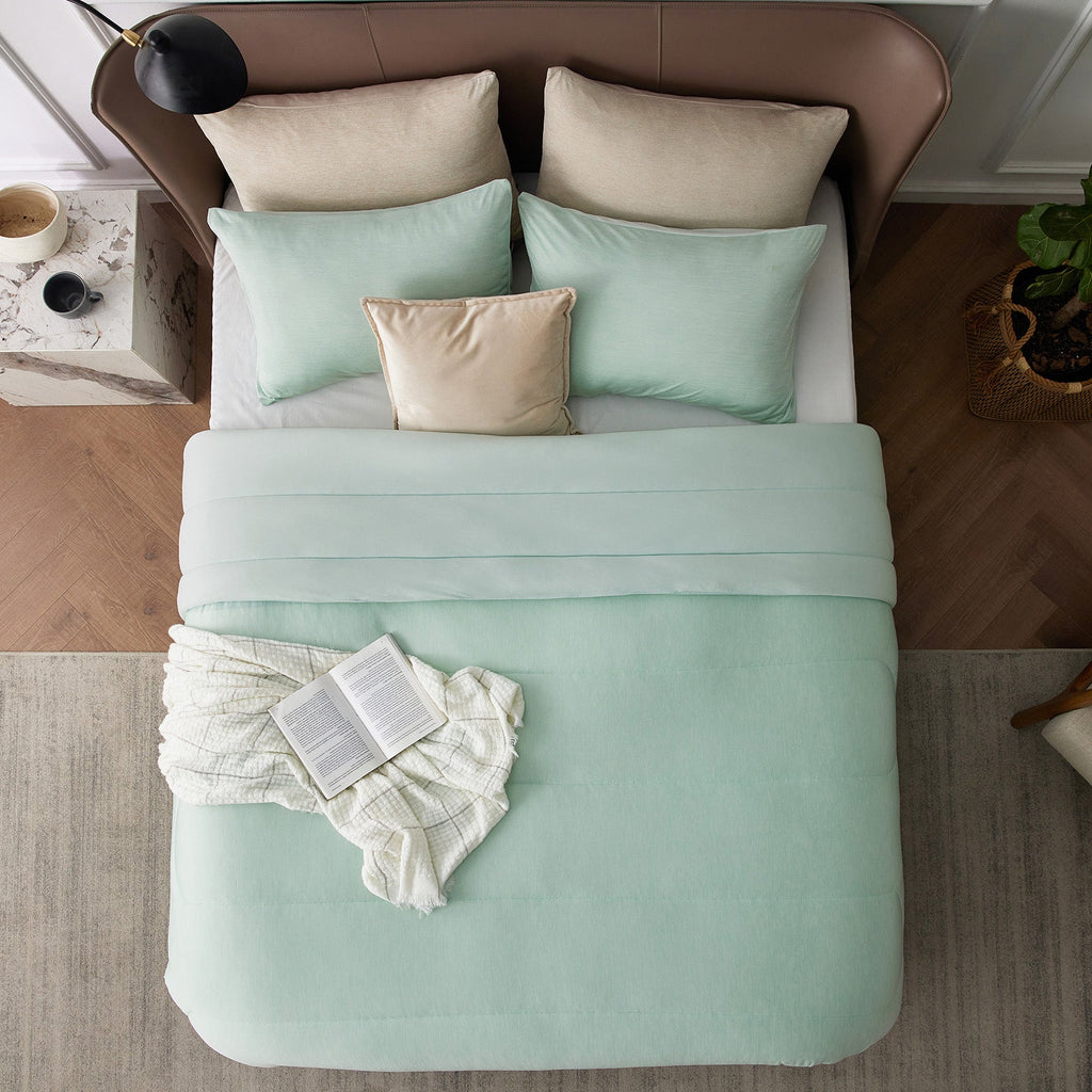 Bed Comforter, Reversible Warm and Cooling Set, Breathable Construction for Year-Round Bedroom Comfort and Restful Sleep image 48