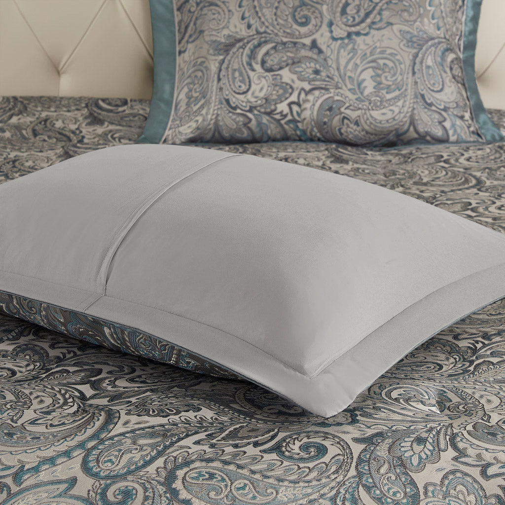 Bed Comforter, Aubrey 12 Piece Set with Cotton in a Bag for Year-Round Bedroom Comfort and Restful Sleep, 4 Sizes and 5 Colors image 48
