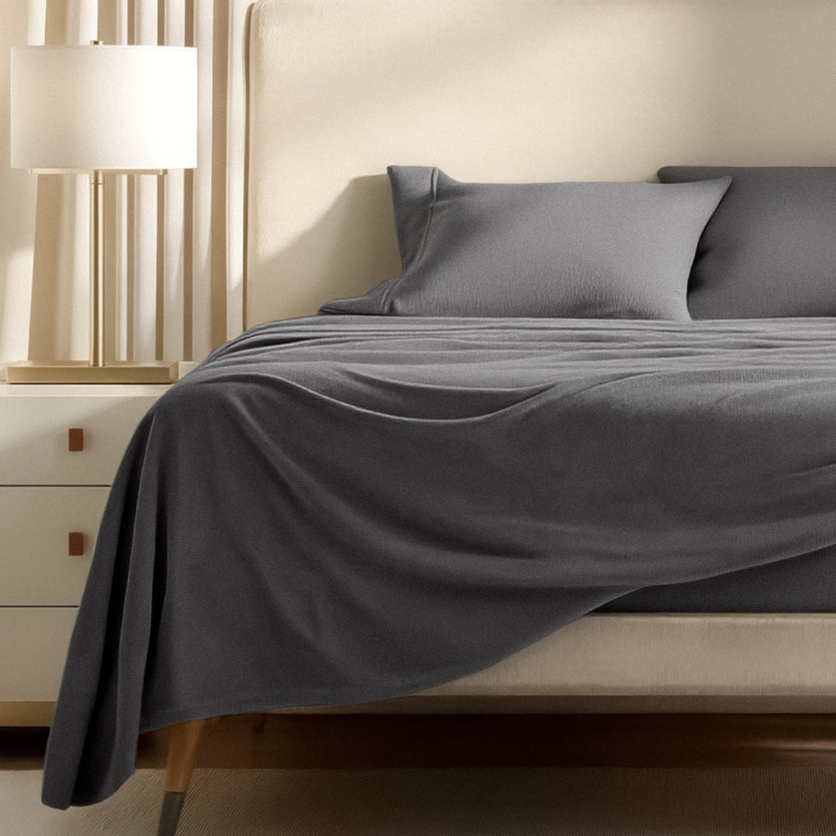 Bed Sheet Set, Polar Fleece for Master Bedrooms, Guest Beds and Daily Use, 9 Sizes and 15 Colors image 48