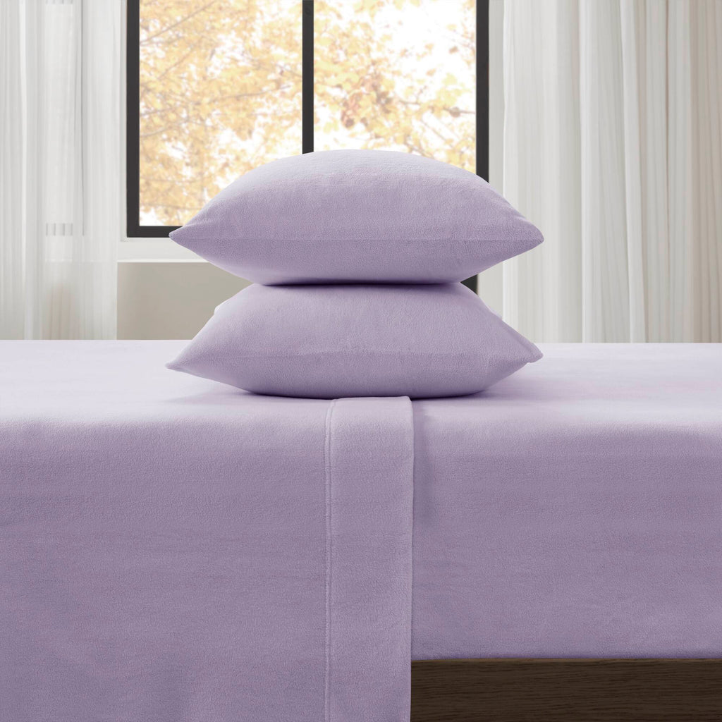 Bed Sheet Set, Micro Fleece, Machine-Washable Care for Everyday Bedroom Comfort and Guest Rooms, 6 Sizes and 15 Colors image 48