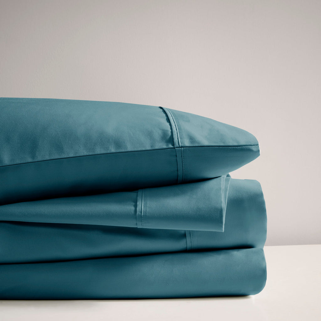 Bed Sheet Set, 600 Thread Count Cooling Cotton Blend 4 Piece, Machine-Washable Care for Everyday Bedroom Comfort and Guest Rooms image 49