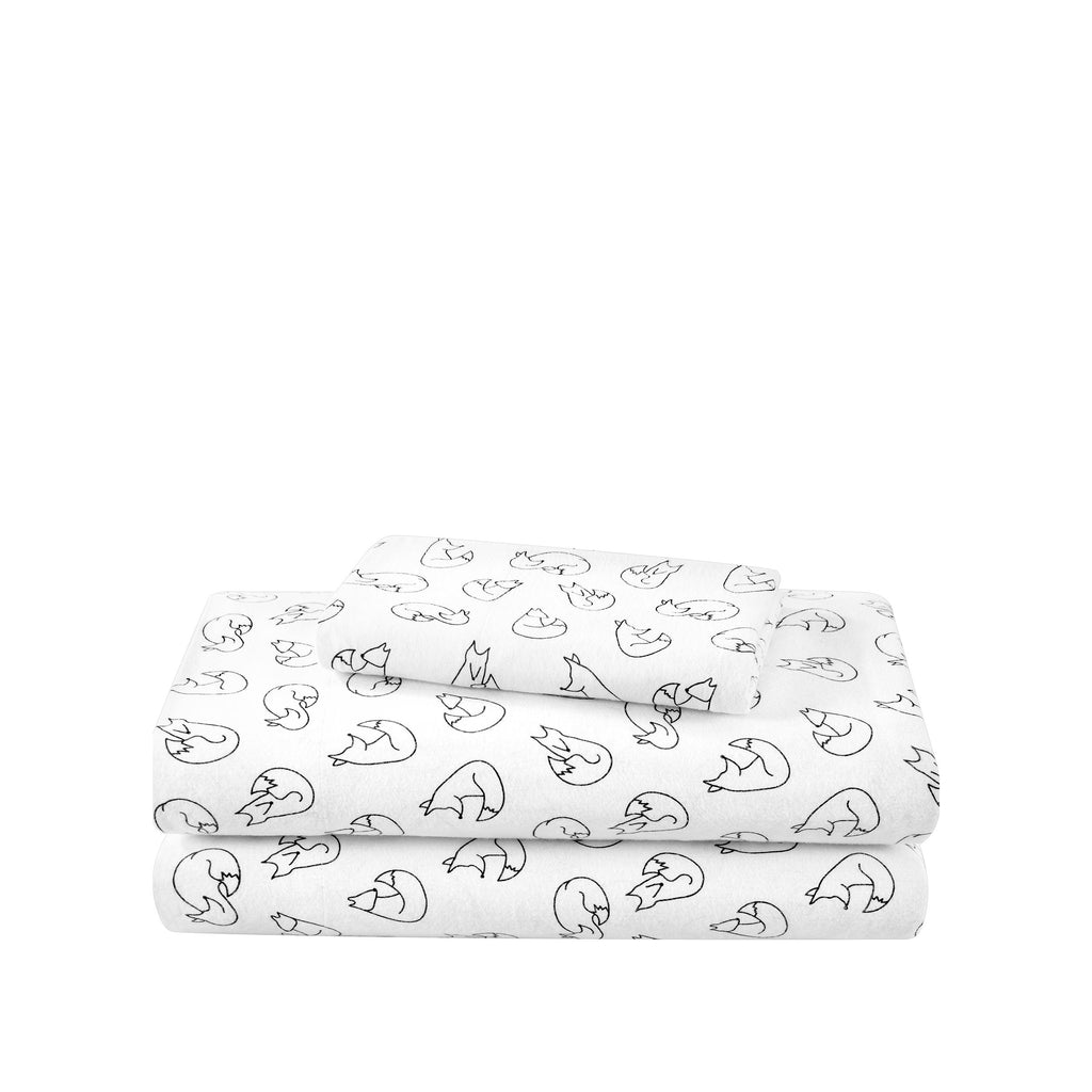 Bed Sheet Set, Cotton Flannel Prints for Master Bedrooms, Guest Beds and Daily Use, 7 Sizes and 30 Colors image 49