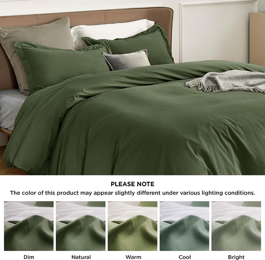 Duvet Cover Set, Brushed Microfiber for Guest Rooms and Everyday Bedroom Styling, 9 Sizes and 36 Colors image 49