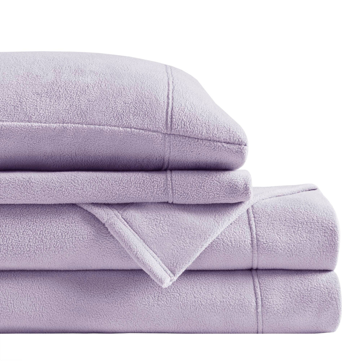 Bed Sheet Set, Micro Fleece, Machine-Washable Care for Everyday Bedroom Comfort and Guest Rooms, 6 Sizes and 15 Colors image 49