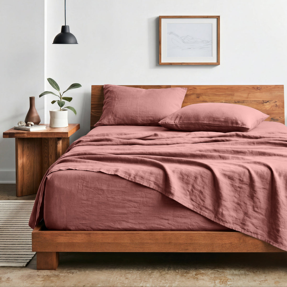 Bed Sheet Set, Ultra Soft Washed for Master Bedrooms, Guest Beds and Daily Use, 5 Sizes and 14 Colors image 49