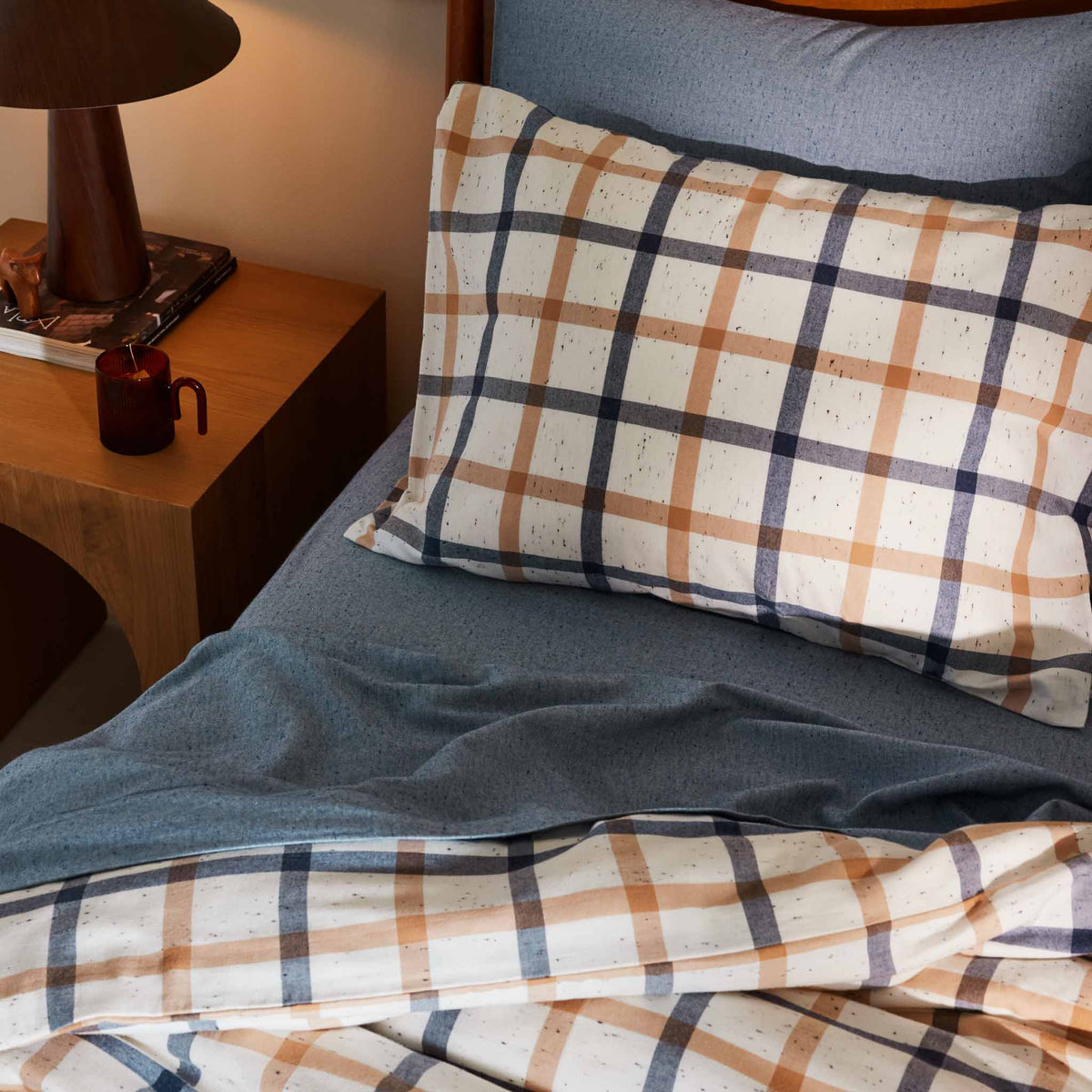Bed Sheet Set, Brushed Flannel Core for Everyday Bedroom Comfort and Guest Rooms, 5 Sizes and 3 Colors image 50