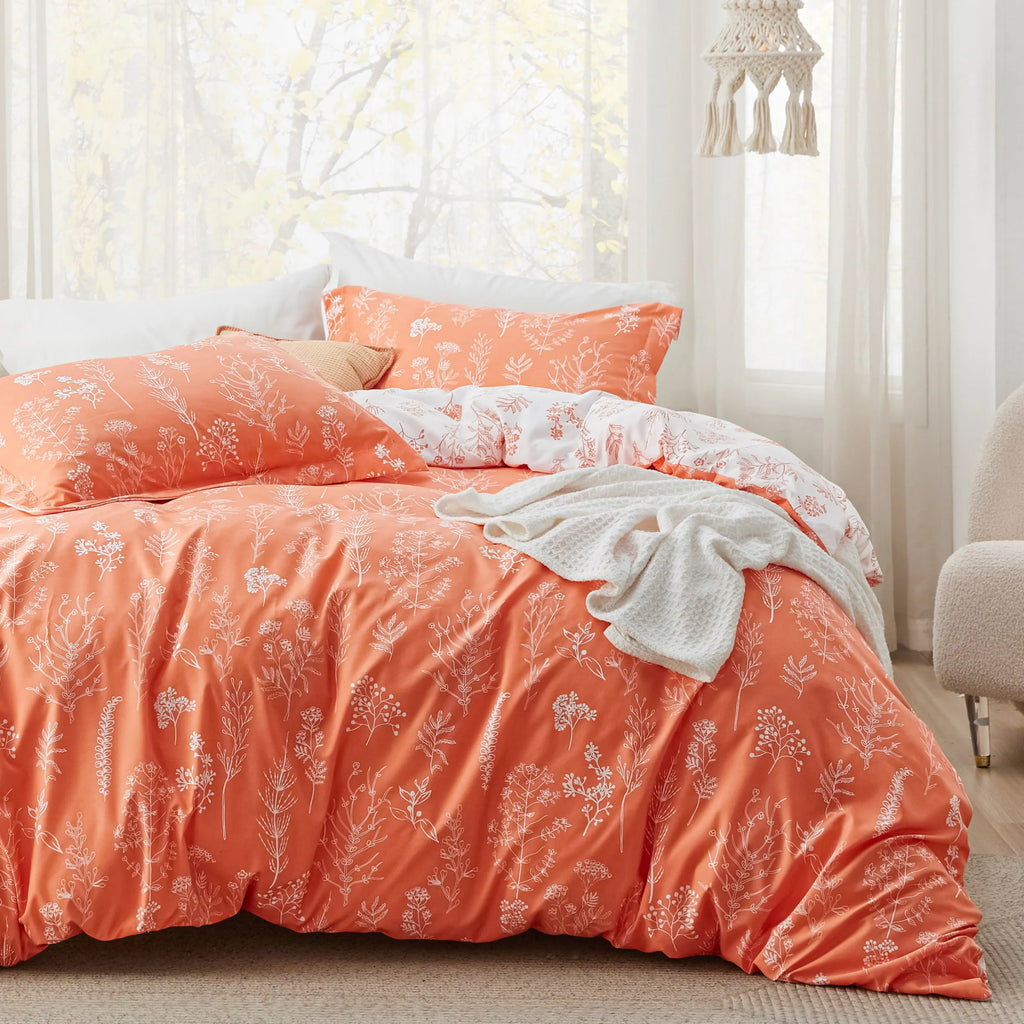Down & Feather Comforter, Floral Set, Machine-Washable Care for Everyday Bedding and Comfortable Sleep, 7 Sizes and 13 Colors image 50