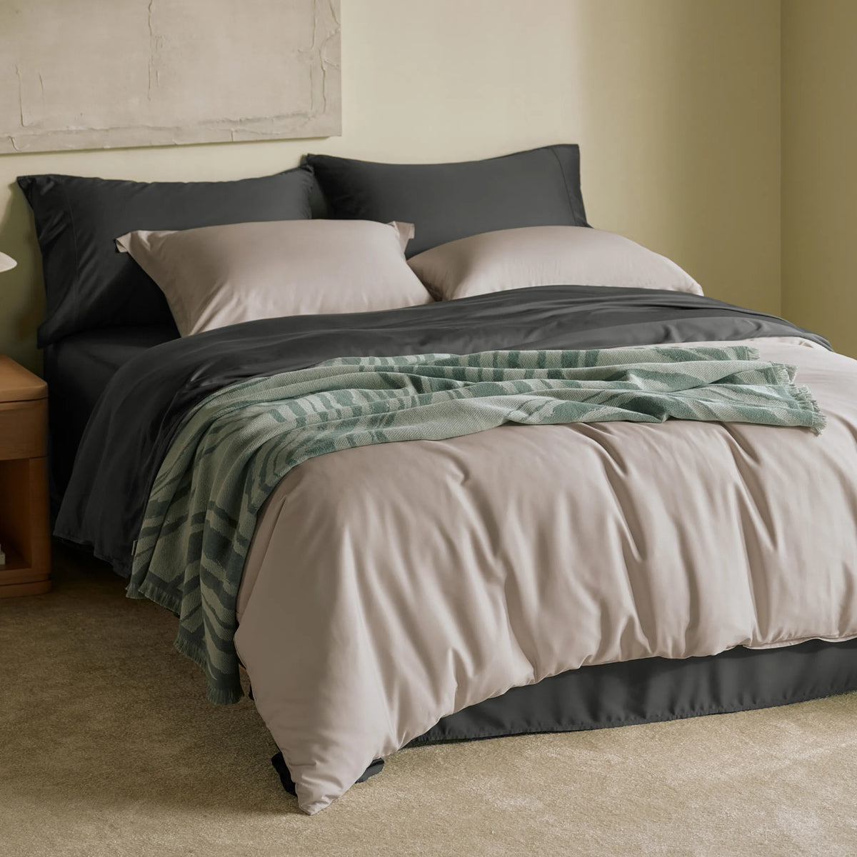 Bed Sheet Set, BareNights Viscose Derived from Bamboo, Breathable Construction for Everyday Bedroom Comfort and Guest Rooms image 50