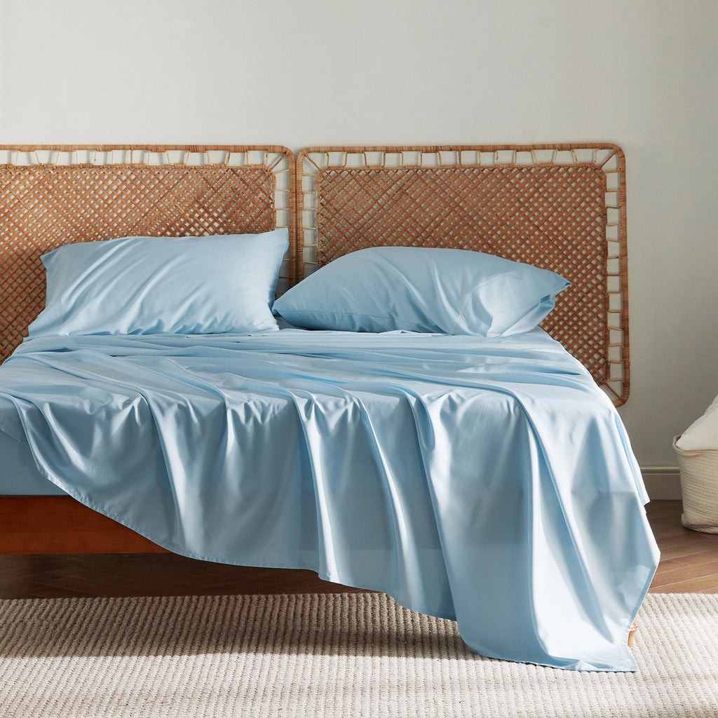 Bed Sheet Set, Rayon Derived from Bamboo, Cooling Comfort, Breathable Construction for Everyday Bedroom Comfort and Guest Rooms image 50