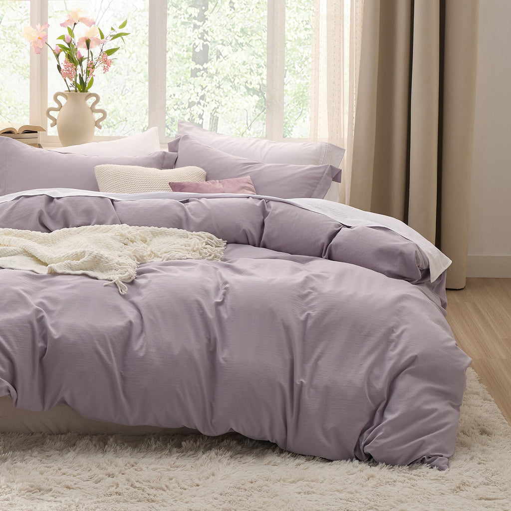 Duvet Cover Set, Ultra Soft Hypoallergenic Microfiber, Lightweight Design for Guest Rooms and Everyday Bedroom Styling image 50