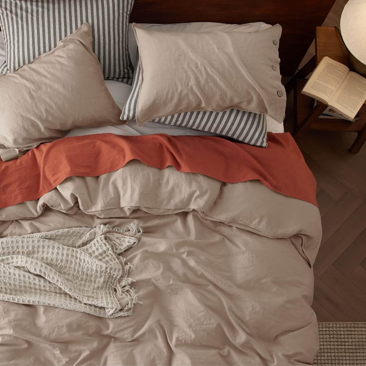 Duvet Cover Set, Cotton Linen Hybrid, Lightweight Design, Breathable Construction for Bedroom Bedding Refresh and Everyday Comfort image 50